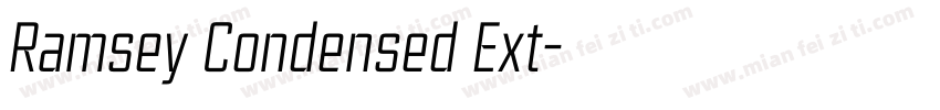 Ramsey Condensed Ext字体转换